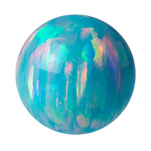 Load image into Gallery viewer, Light Green opal threaded ball