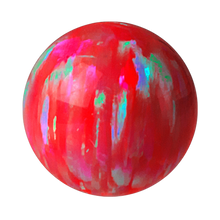 Load image into Gallery viewer, Red opal threaded ball