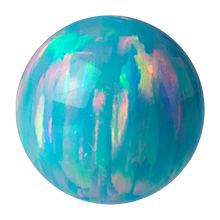 Load image into Gallery viewer, Light Green opal threaded ball