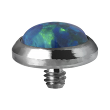 Load image into Gallery viewer, Titanium black opal dermal attachment