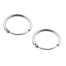 Load image into Gallery viewer, 925 sterling silver sleeper earrings 16mm diameter