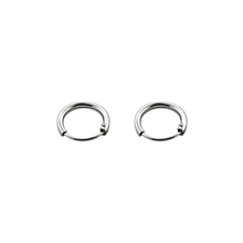 Load image into Gallery viewer, 925 sterling silver sleeper earrings 6mm diameter