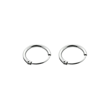 Load image into Gallery viewer, 925 sterling silver sleeper earrings 8mm diameter