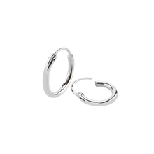 Load image into Gallery viewer, 925 sterling silver sleeper earrings 8mm diameter