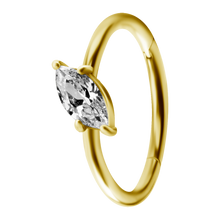 Load image into Gallery viewer, Single Marquise Hinged Ring