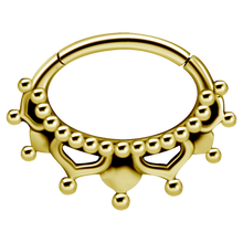 Load image into Gallery viewer, Oval Tribal Flower Clicker