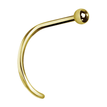 Load image into Gallery viewer, Plain Ball Curved Nose Stud