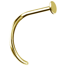 Load image into Gallery viewer, Plain Disc Curved Nose Stud