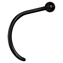 Load image into Gallery viewer, Plain Ball Curved Nose Stud