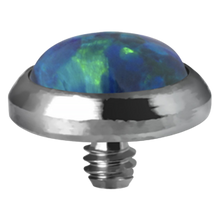 Load image into Gallery viewer, Implant grade titanium dermal anchor with black opal