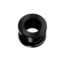 Load image into Gallery viewer, Black steel threaded tunnel for stretched earlobes