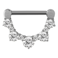 Load image into Gallery viewer, Crown Prong-Set Jewelled Nipple Clicker