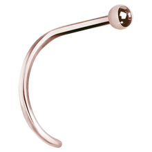 Load image into Gallery viewer, Plain Ball Curved Nose Stud