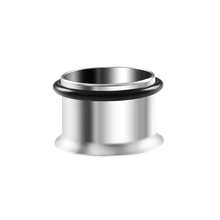 Load image into Gallery viewer, Steel tunnel with a single flare and o-ring rubber on the back. 16mm