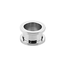 Load image into Gallery viewer, Steel flesh tunnel with a threaded end 16mm