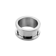 Load image into Gallery viewer, Steel flesh tunnel with a threaded end 20mm