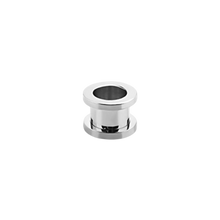 Load image into Gallery viewer, Steel flesh tunnel with a threaded end 8mm