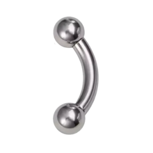 Load image into Gallery viewer, Surgical steel prince albert barbell 3.2mm big gauge