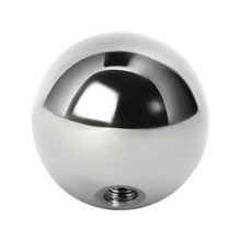 Load image into Gallery viewer, Surgical steel 316L externally threaded plain ball for 1.6mm barbells or labrets. 5mm wide