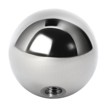 Load image into Gallery viewer, Surgical steel 316L externally threaded plain ball for 1.6mm barbells or labrets. 8mm wide