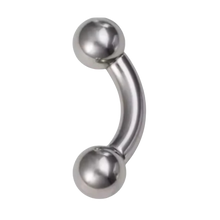 Load image into Gallery viewer, Surgical steel prince albert barbell 4mm big gauge