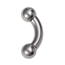 Load image into Gallery viewer, Surgical steel prince albert barbell 5mm big gauge