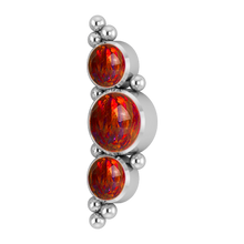 Load image into Gallery viewer, Three Stone Opal Cluster Attachment