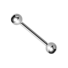 Load image into Gallery viewer, Titanium ASTM F-136 micro (1.2mm) barbell with two 3mm balls on either end