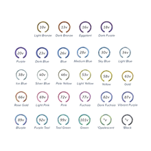 Load image into Gallery viewer, Titanium anodizing colour chart