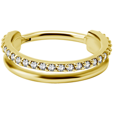 Load image into Gallery viewer, Double Band Eternity Hinged Ring
