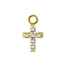 Load image into Gallery viewer, Jewelled Cross Charm