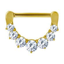 Load image into Gallery viewer, Crown Prong-Set Jewelled Nipple Clicker