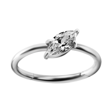 Load image into Gallery viewer, Single Marquise Hinged Ring
