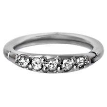 Load image into Gallery viewer, Five Stone Hinged Ring