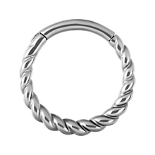 Load image into Gallery viewer, Detailed Rope Hinged Ring