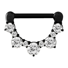 Load image into Gallery viewer, Crown Prong-Set Jewelled Nipple Clicker