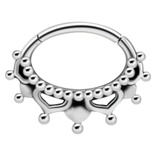 Load image into Gallery viewer, Oval Tribal Flower Clicker