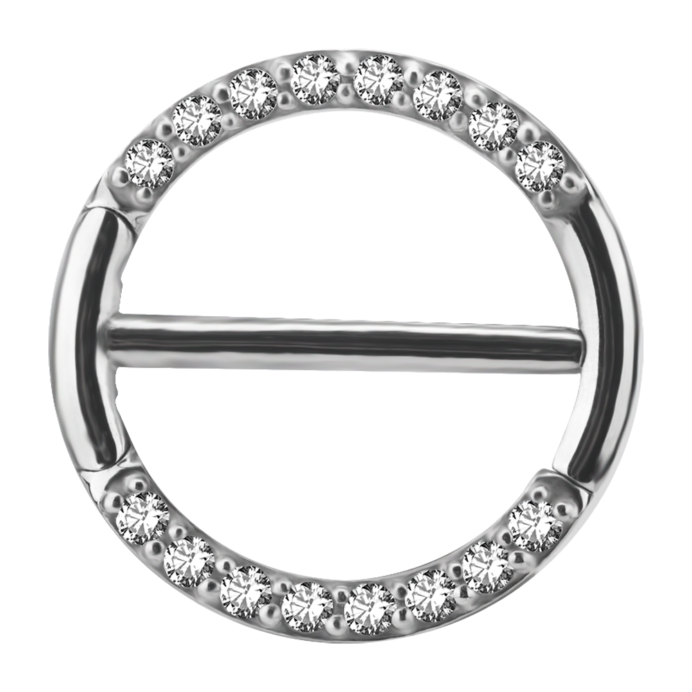 Eternity Premium Zirconia Nipple Clicker Queen Of Steel