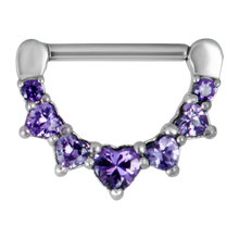 Load image into Gallery viewer, Crown Prong-Set Jewelled Nipple Clicker