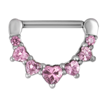 Load image into Gallery viewer, Crown Prong-Set Jewelled Nipple Clicker