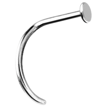 Load image into Gallery viewer, Plain Disc Curved Nose Stud
