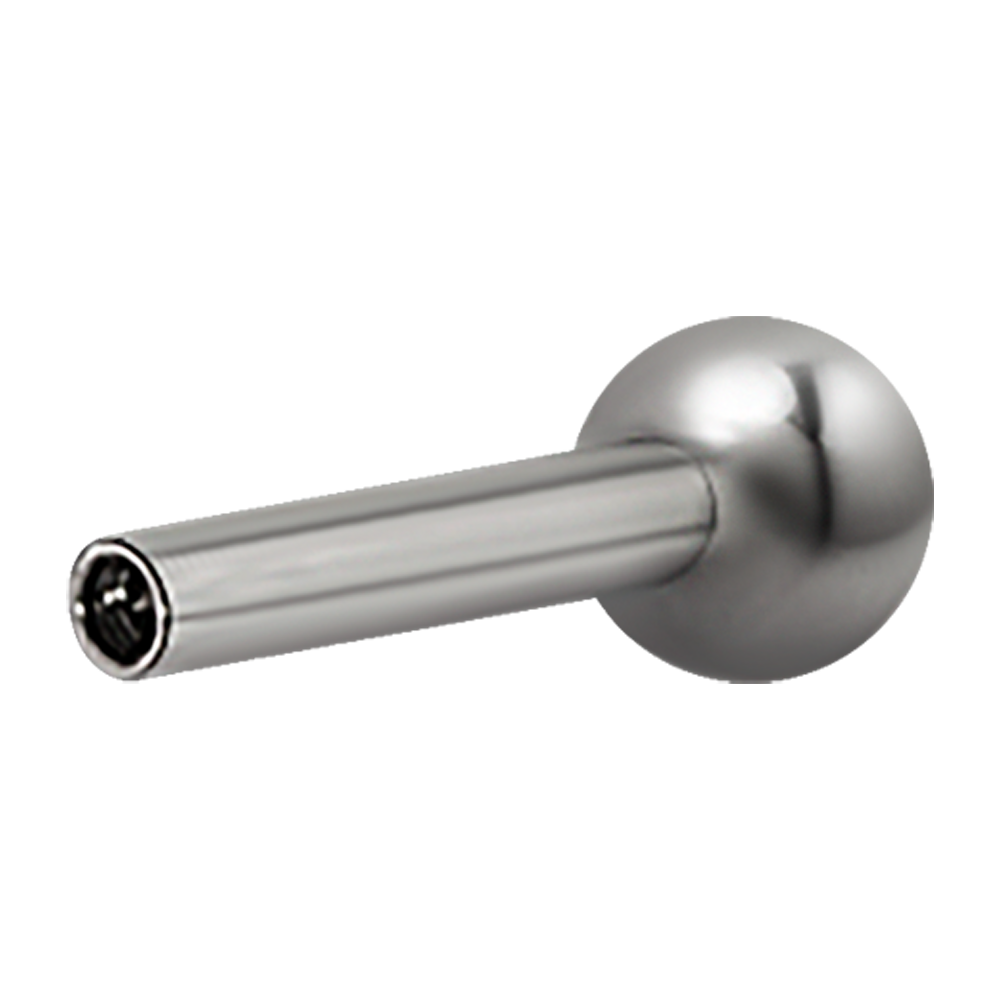 Internally Threaded One-Sided Micro Barbell Pin (for 0.8mm internal)