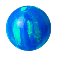 Load image into Gallery viewer, Sapphire Blue opal threaded ball 
