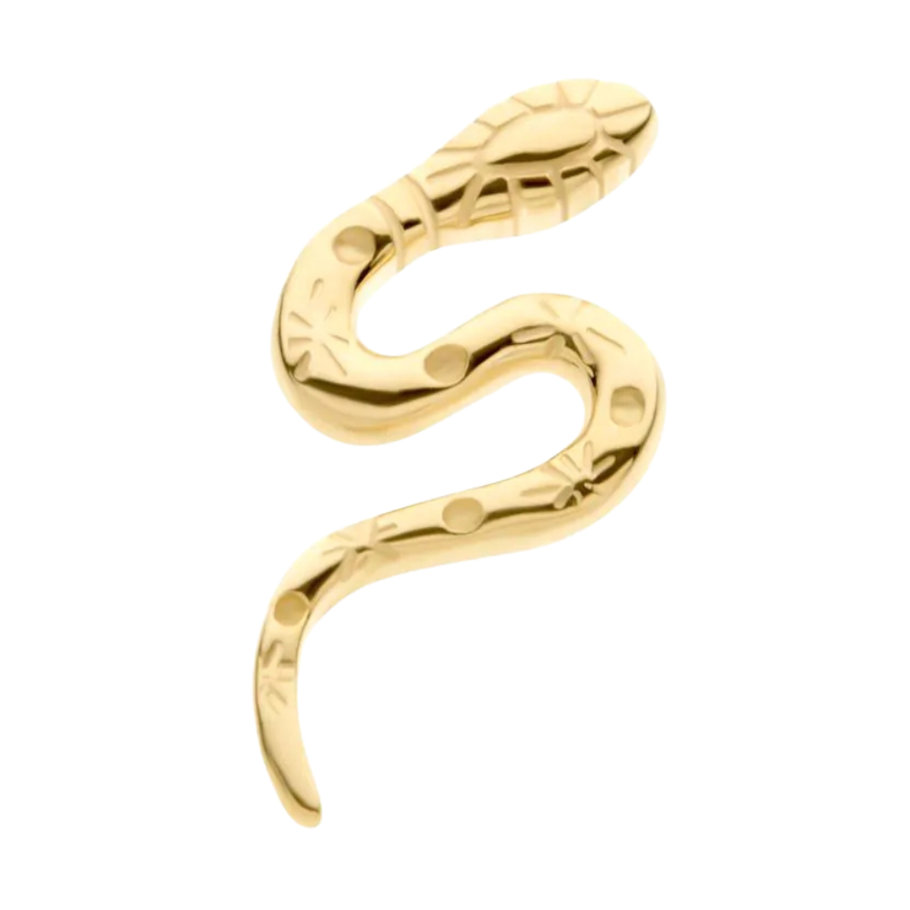 INVICTUS 14Kt Yellow Gold Snake Threadless Attachment