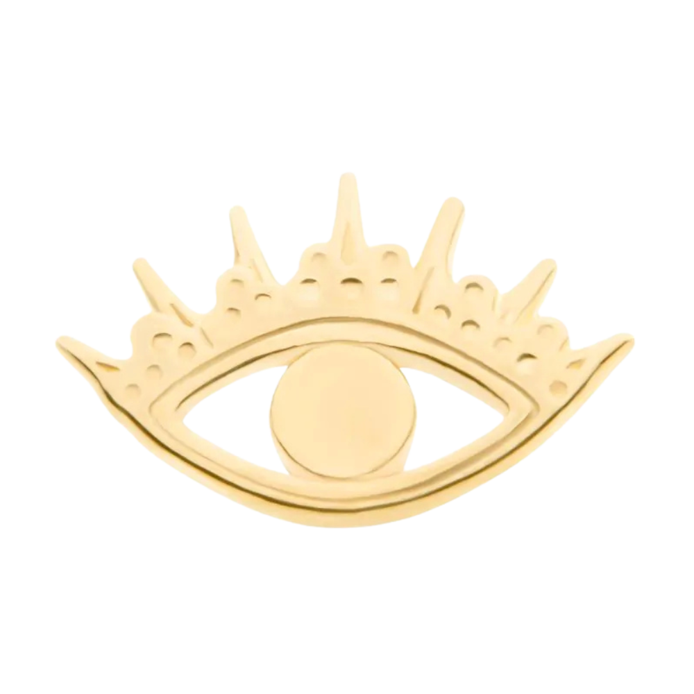 INVICTUS 14Kt Yellow Gold Evil Eye Threadless Attachment