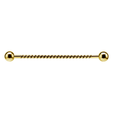 Load image into Gallery viewer, Barbell with twisted rope design
