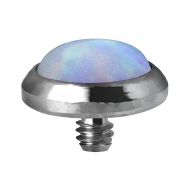 Titanium white opal dermal attachment 