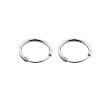 Load image into Gallery viewer, 925 sterling silver sleeper earrings 10mm diameter 
