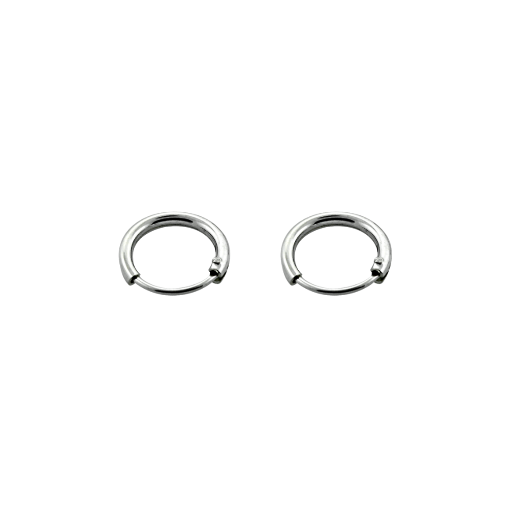 925 sterling silver sleeper earrings 6mm diameter 