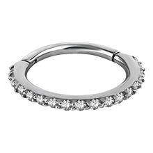 Load image into Gallery viewer, Premium Zirconia Eternity Hinged Ring
